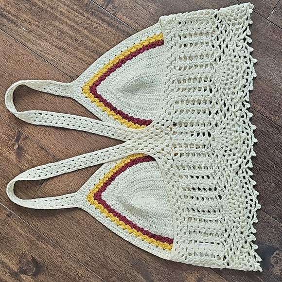 Crochet Knit Crop Tops (Set of 2) Elli White & Cotton On - Size Small {boho} - Picture 6 of 7